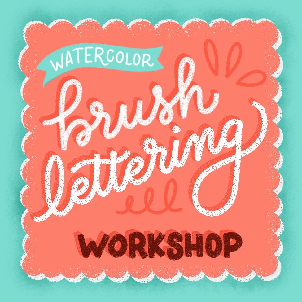 Brush Lettering Classes in Miami: Monthly Watercolor Lettering Workshops