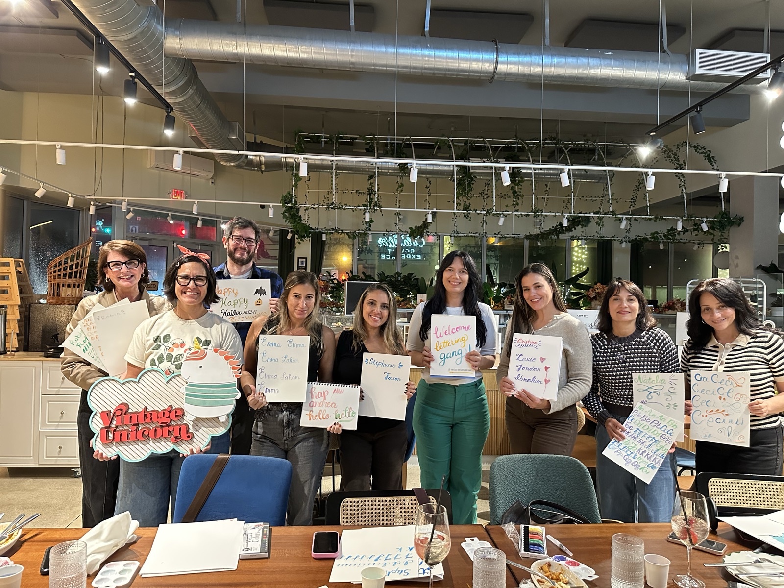 Watercolor Brush Lettering Workshop in Miami: A Night at CalaMillor